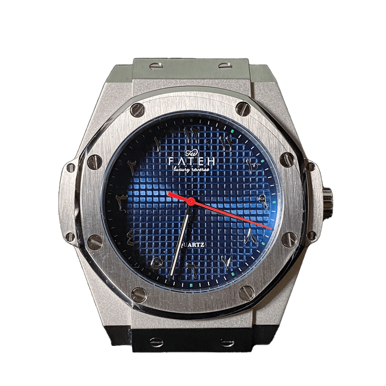 Fatehwatches Octagon Silver Blue