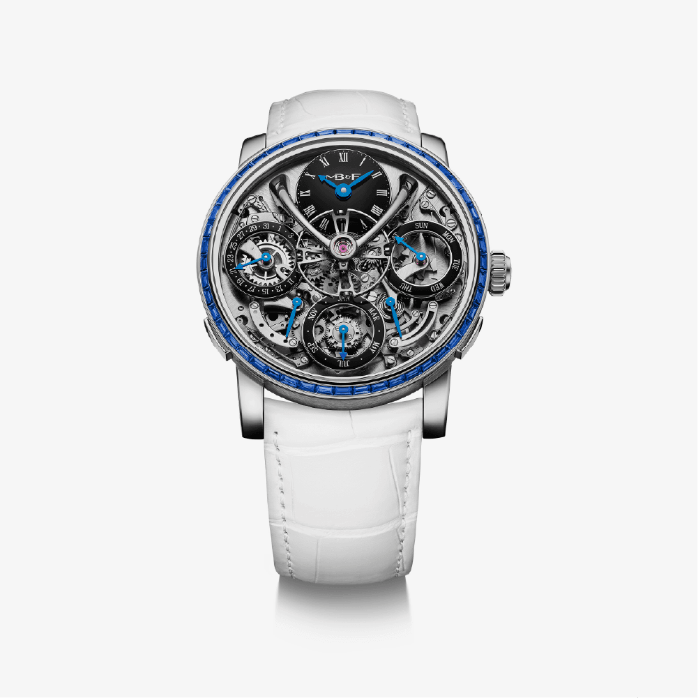 MB&F Legacy Machine Perpetual Chromatic Blue Sapphire