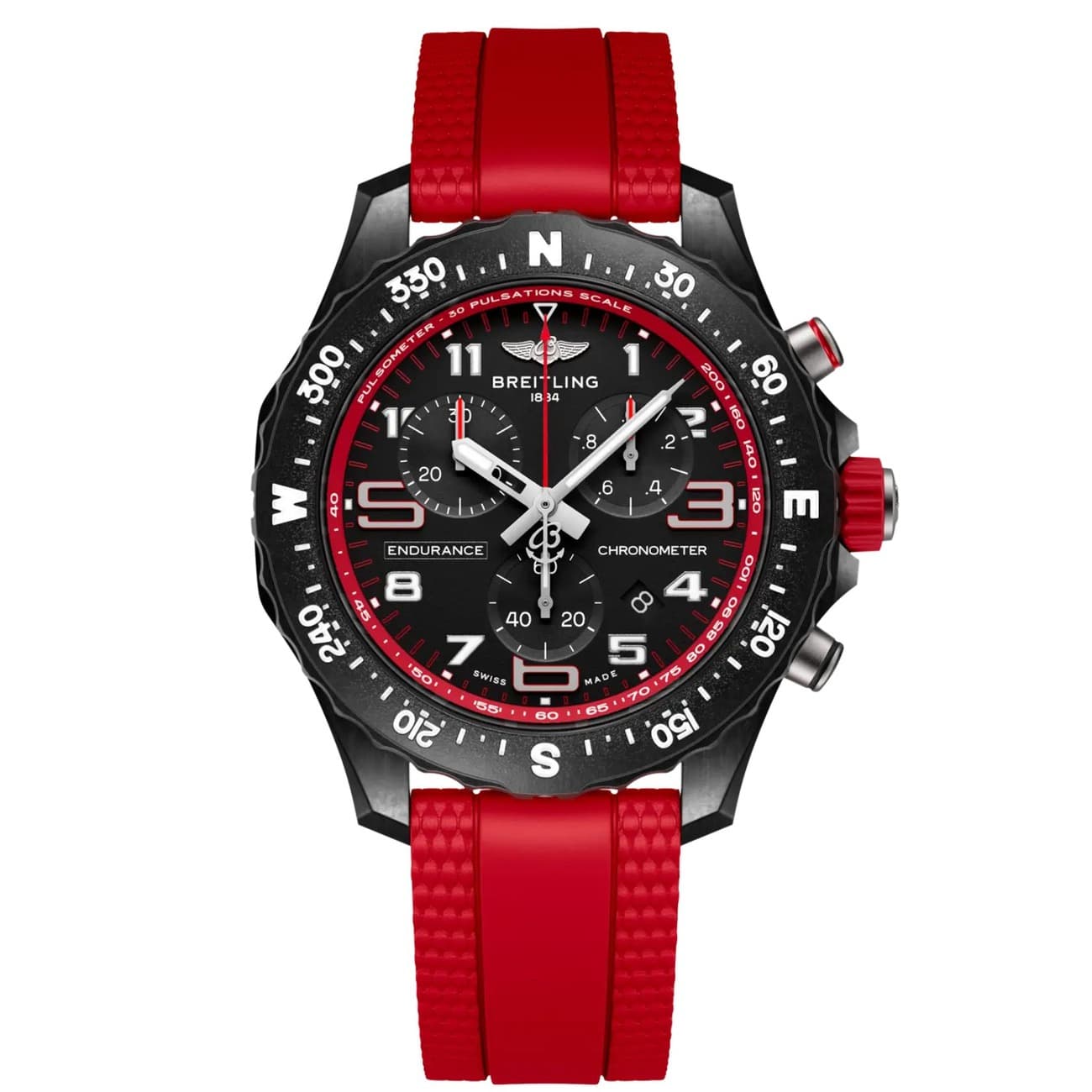 Breitling Breitling Endurance Pro X83310D91B2S1 38MM Black Dial Red Ru