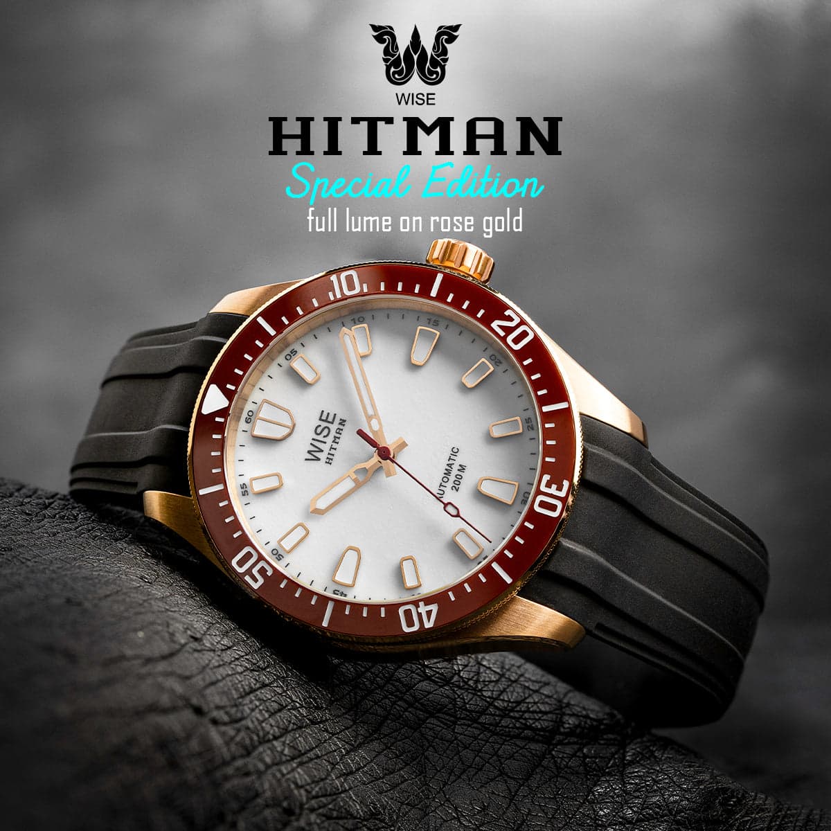 WISE HITMAN HIT67 Full Lume Special Edition (Rose Gold)