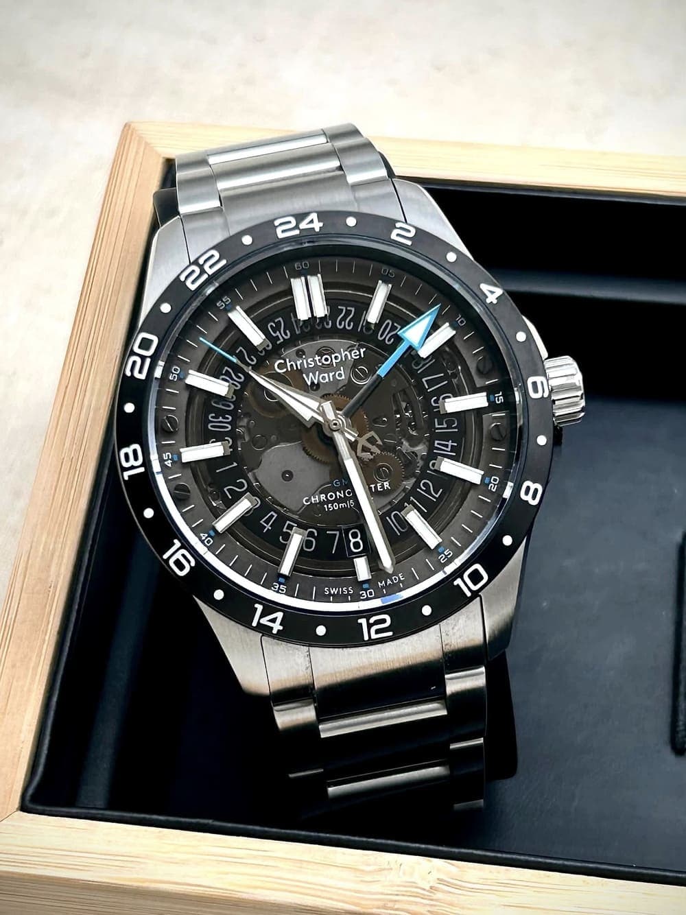 Christopher Ward Christopher Ward C63 Sapphire GMT COSC Limited Edition 39 mm