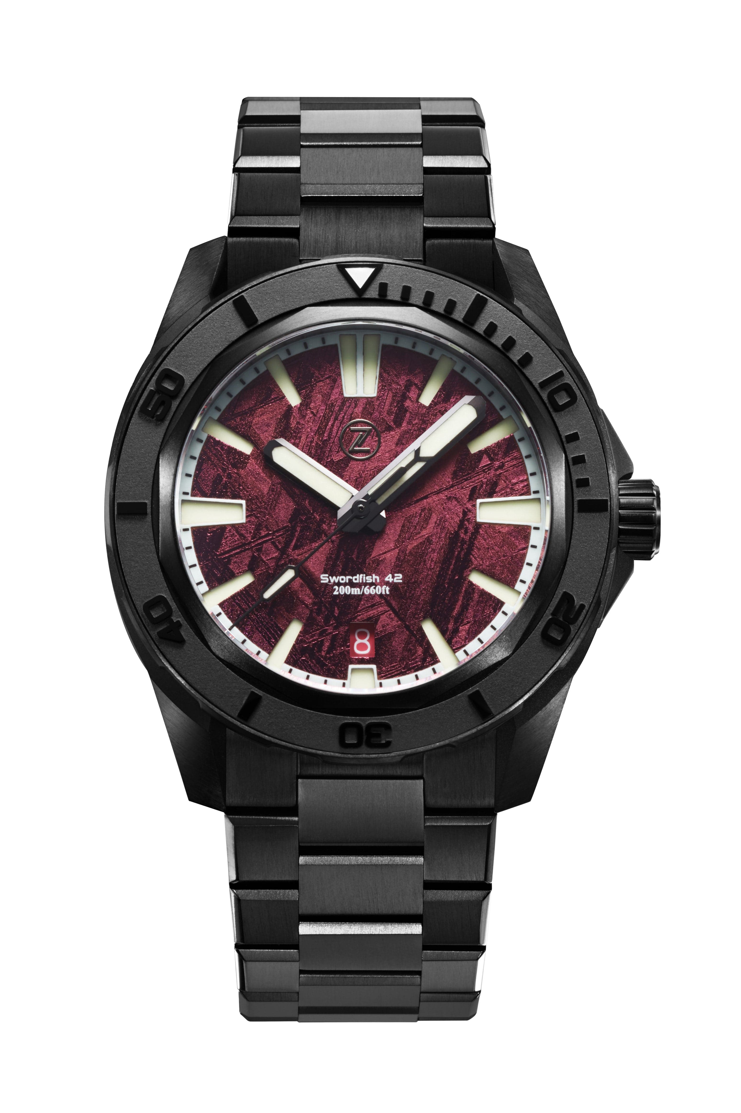 Zelos Swordfish 42mm Ti 'Blood Moon'