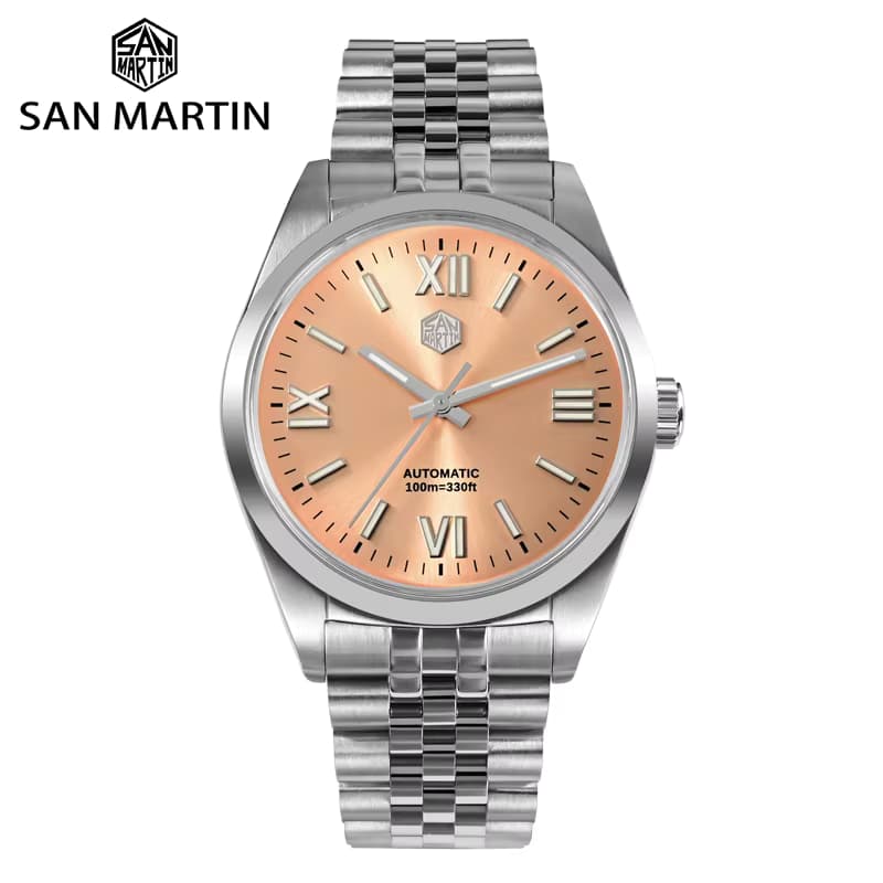 San Martin San Martin 38.5mm Luxury Men Dress Watch YN55 Roman Numeral