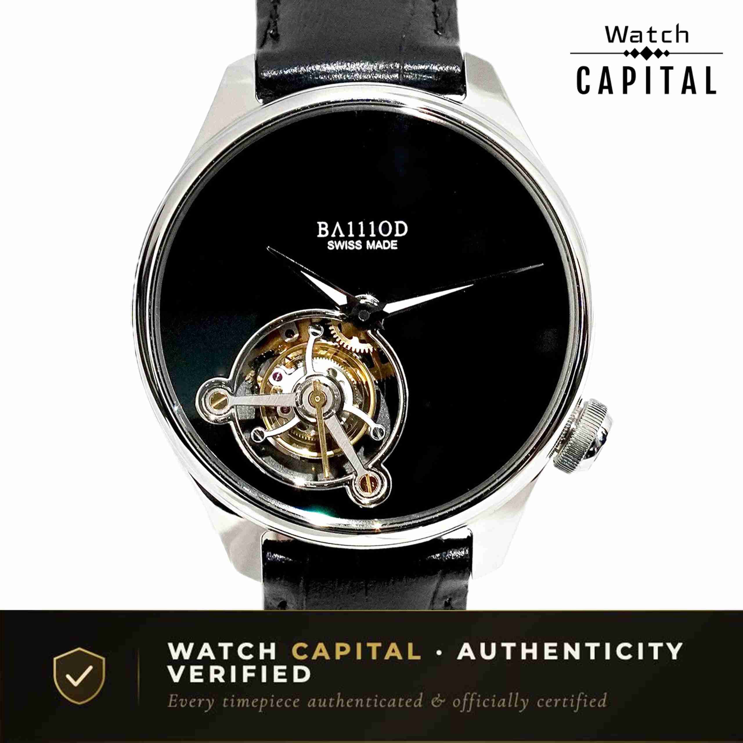 Ba111od Pre-Owned BA111OD Chapter 4 Onyx Flying Tourbillon