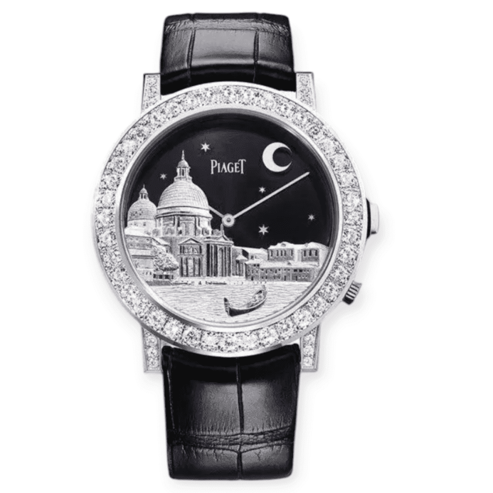 Piaget Pre-Owned Piaget Altiplano 40564 Black Dial White Gold 43mm