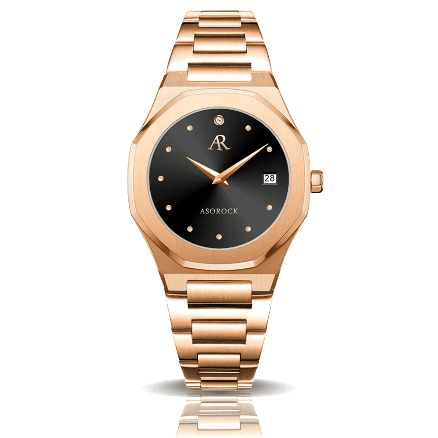 ASOROCK WATCHES RoseGold/Black goddess (Pre-order ships out in August)