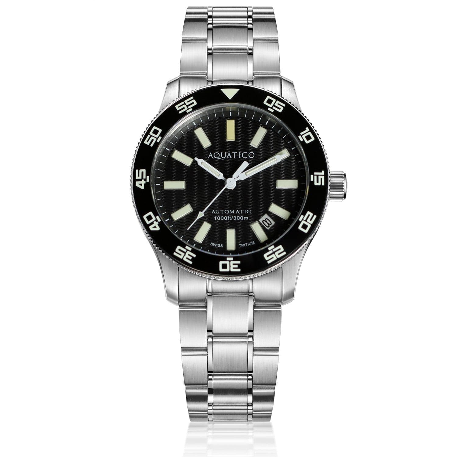 AQUATICO Sea Sentinel Tritium Black Dial