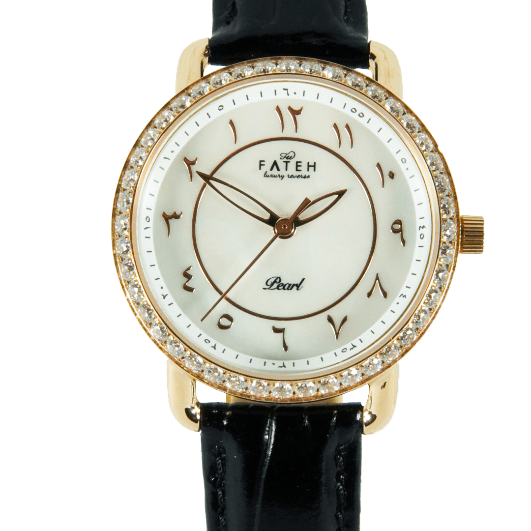 Fatehwatches Pearl Rosegold White