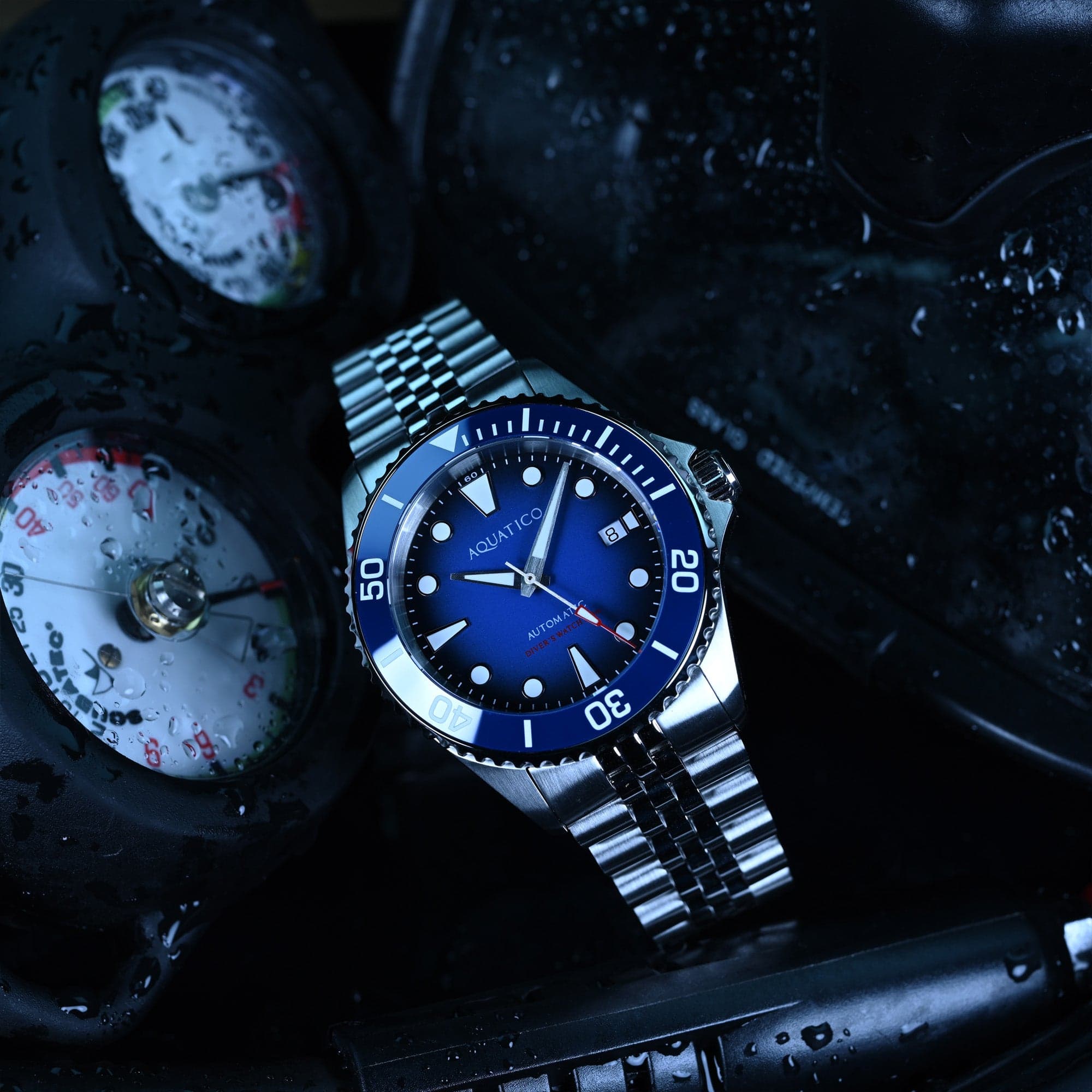AQUATICO Ocean Diver Watch Blue