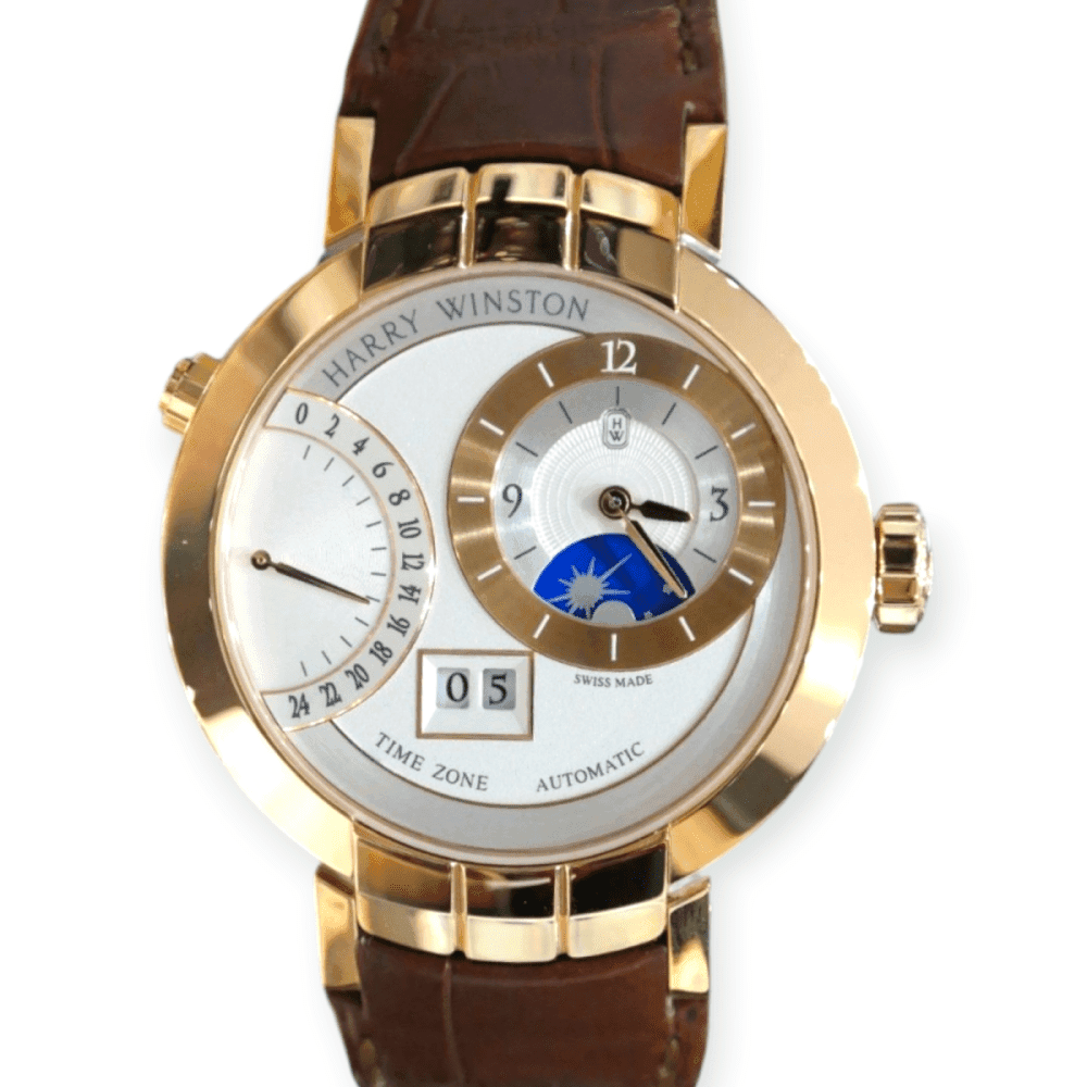 Harry Winston Pre-Owned Harry Winston Premier Excenter TimeZone Rose Gold