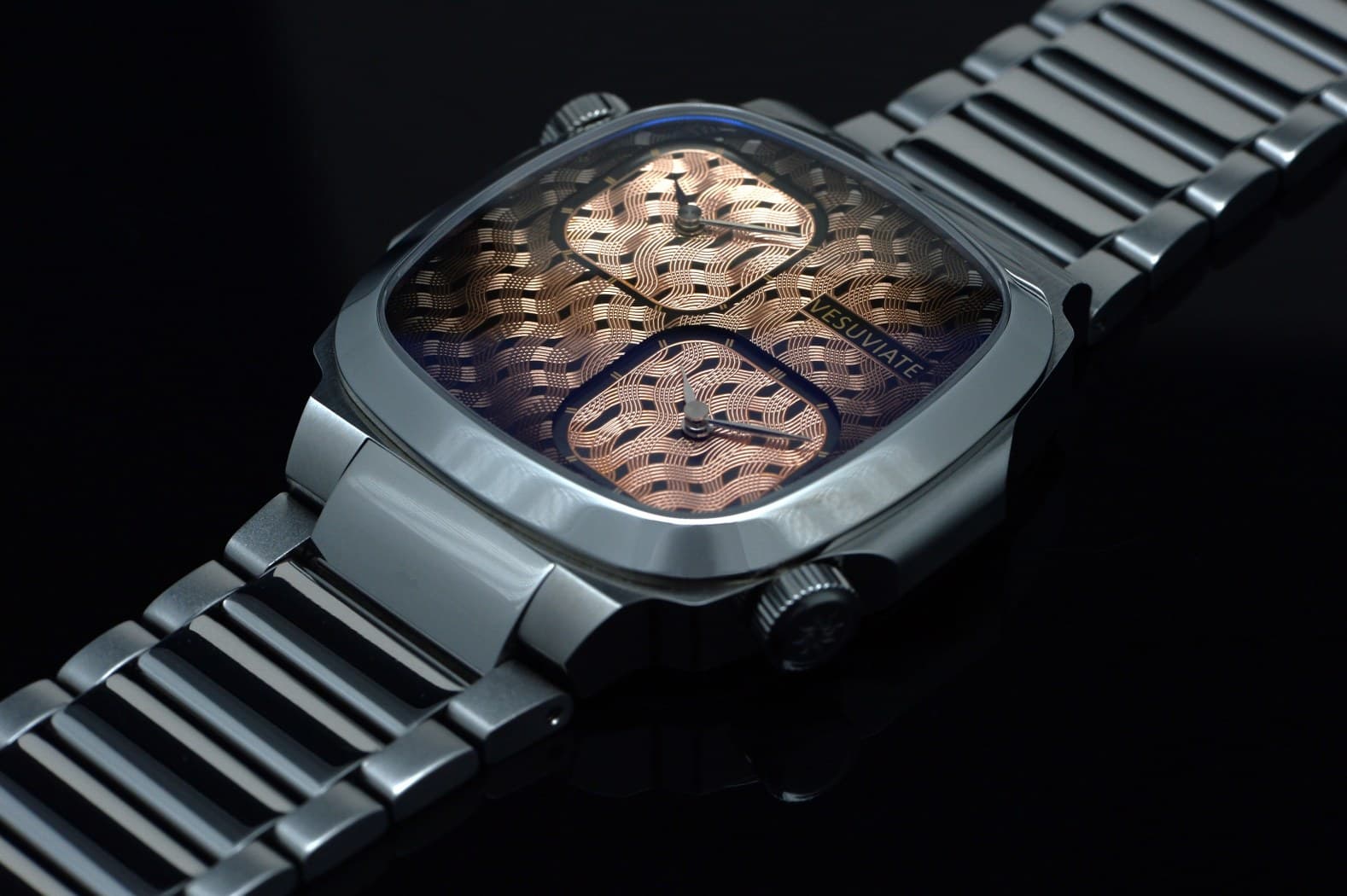 Vesuviate Attivo-Duplex Guilloché Edition – Rose Gold