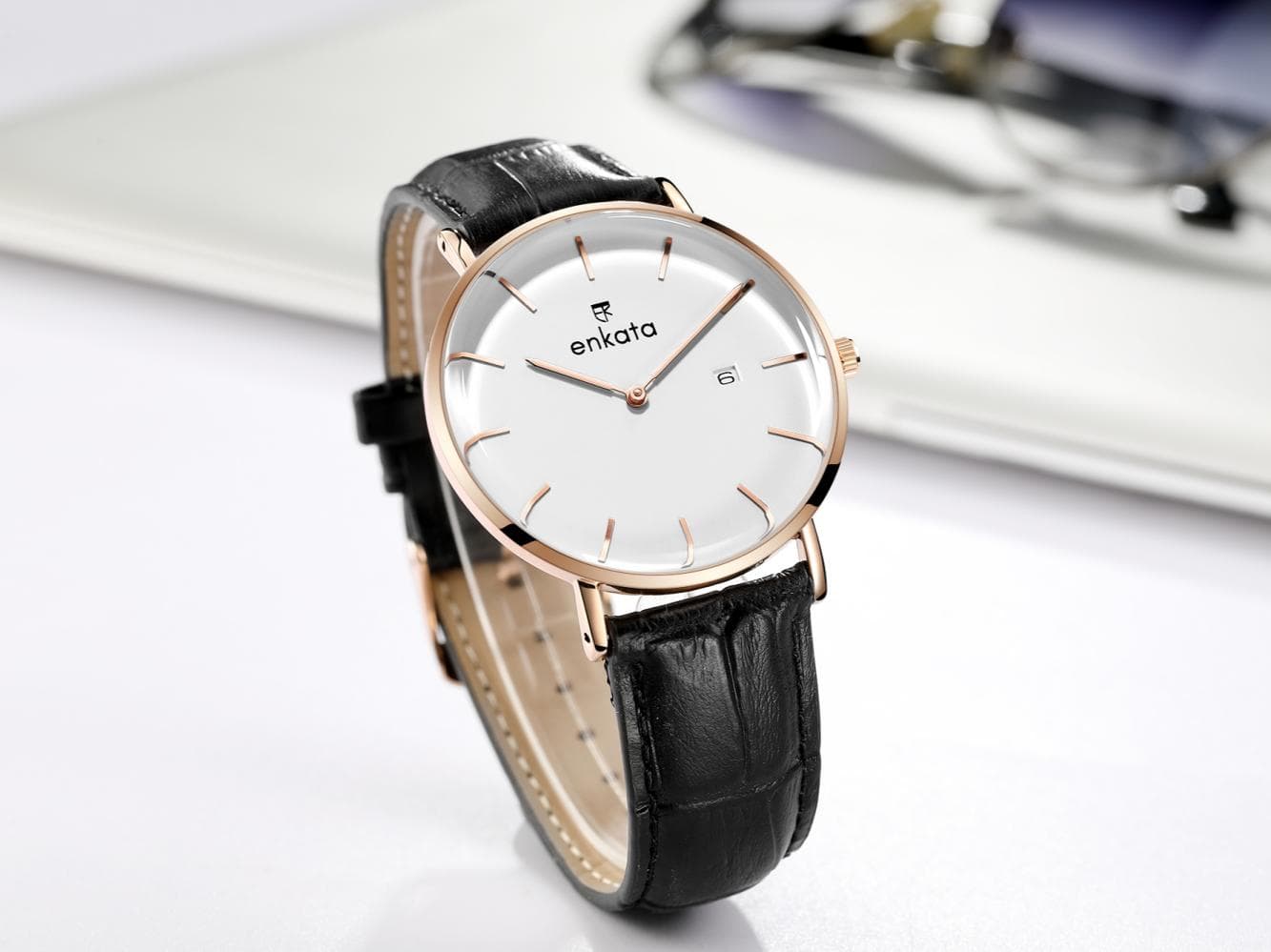 Enkatawatches COAL WHITE