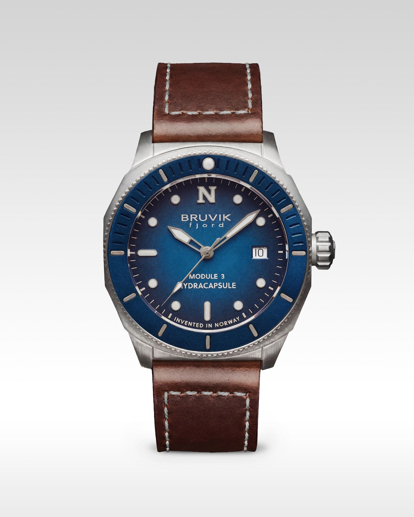 Bruvik Fine Timepieces Bruvik Fjord Hydracapsule® Steel Blue