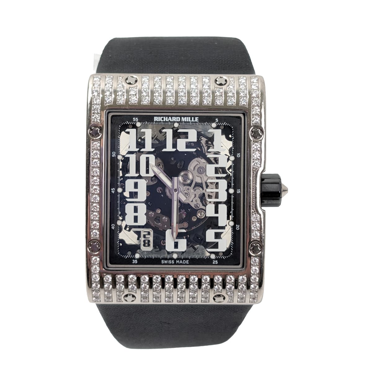 Richard Mille Richard Mille RM016 Ultra Flat with Full Diamond Case White