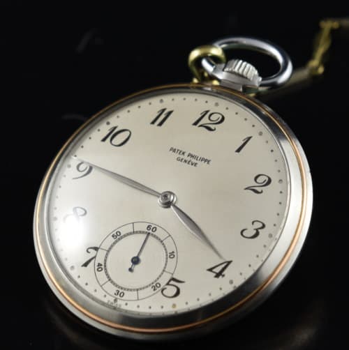 Patek Philippe Patek Philippe Steel And Gold Pocket Watch
