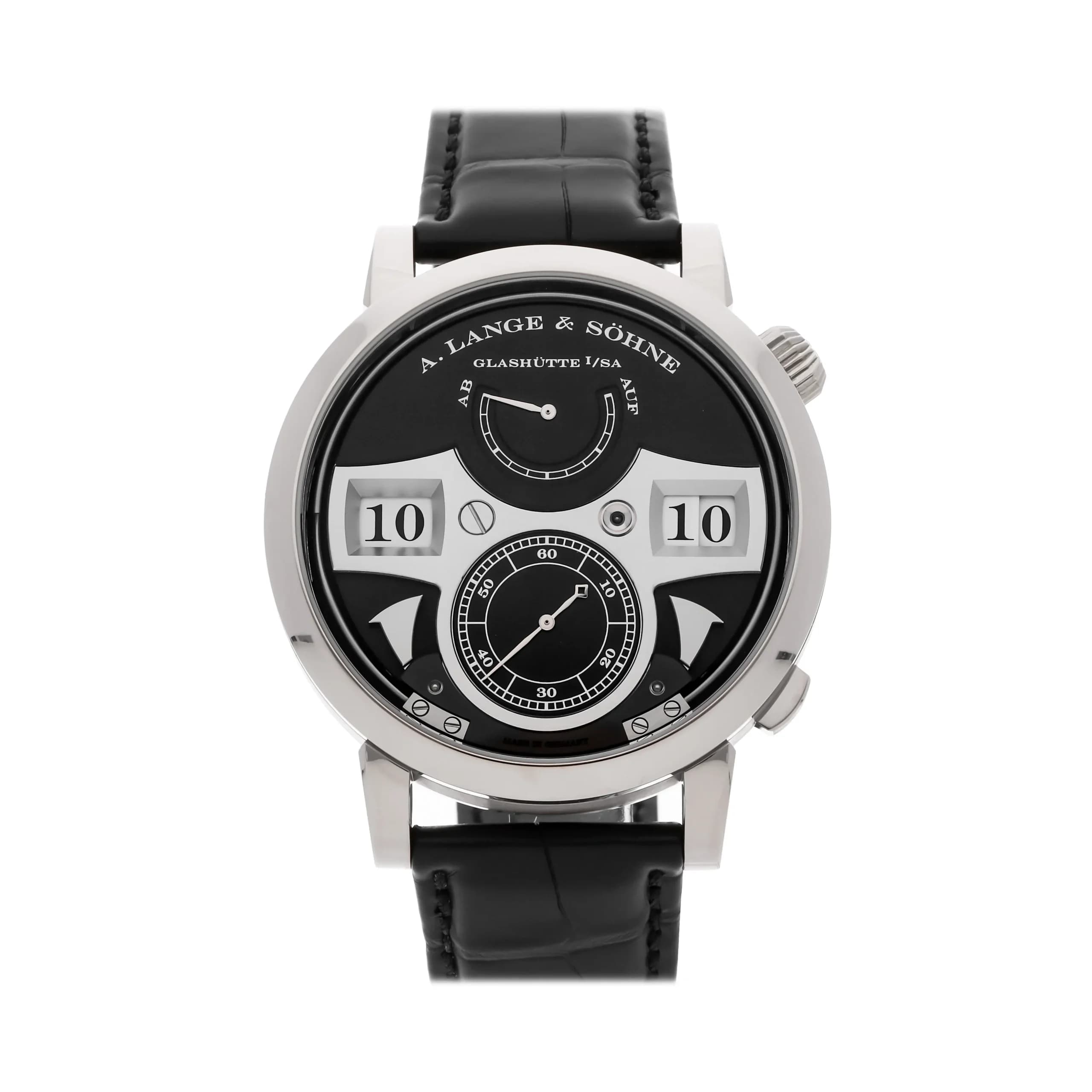 A. Lange & Söhne A. Lange & Söhne Zeitwerk 145.029 44MM White Gold Black Dial