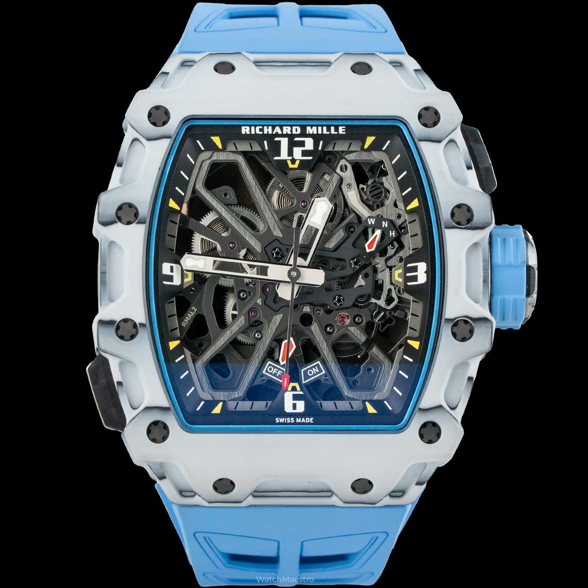 Richard Mille Richard Mille RM35-03 Rafael Nadal White with Blue Strap