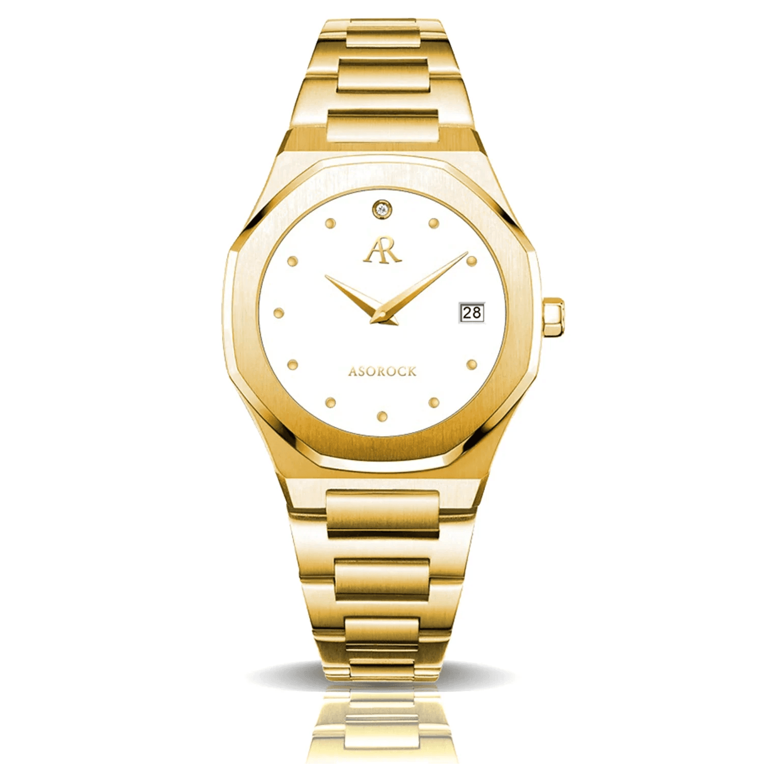 ASOROCK WATCHES Gold/White goddess (Pre-order ships out in August)
