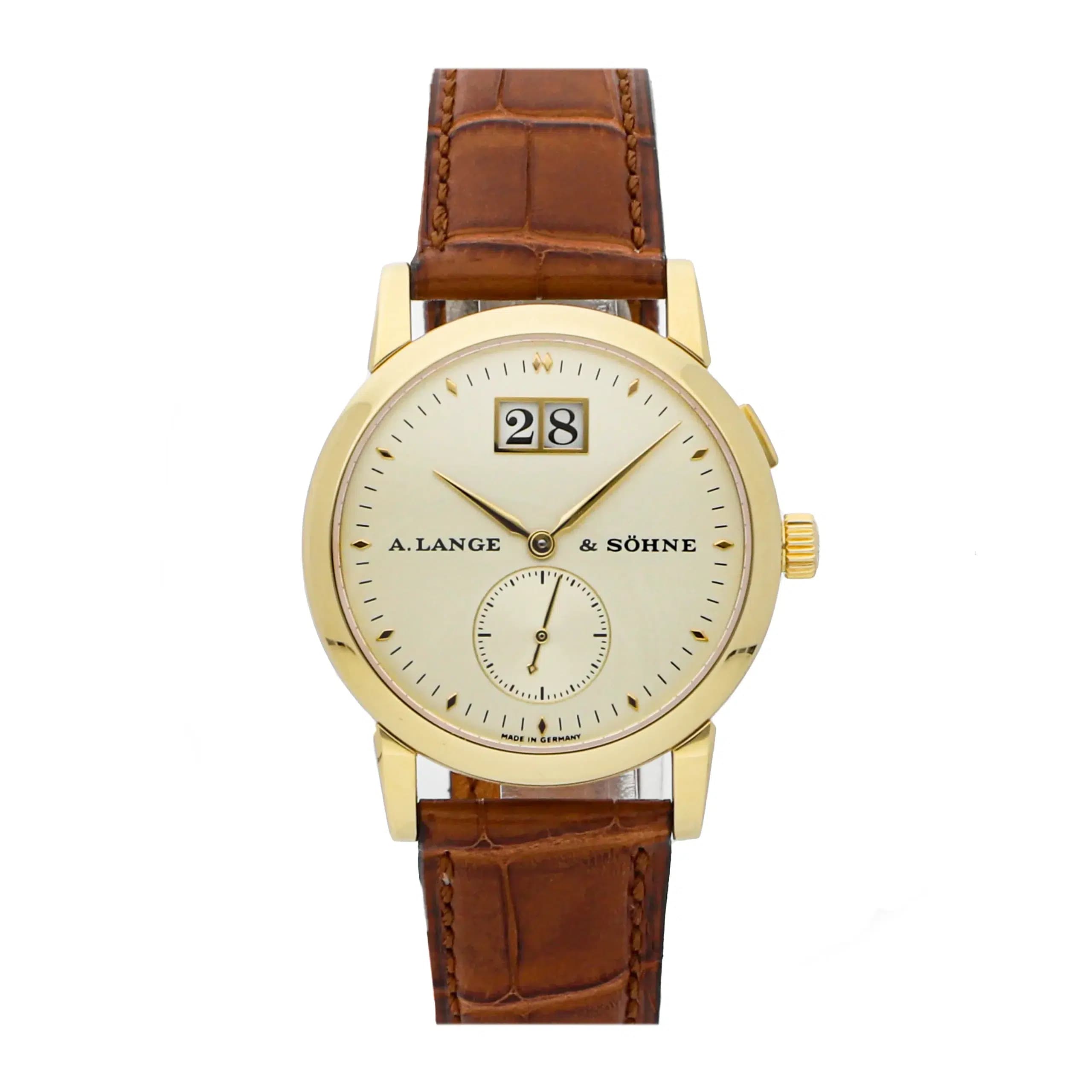 A. Lange & Söhne A. Lange & Söhne Saxonia 102.001 33MM Yellow Gold Silver Dia