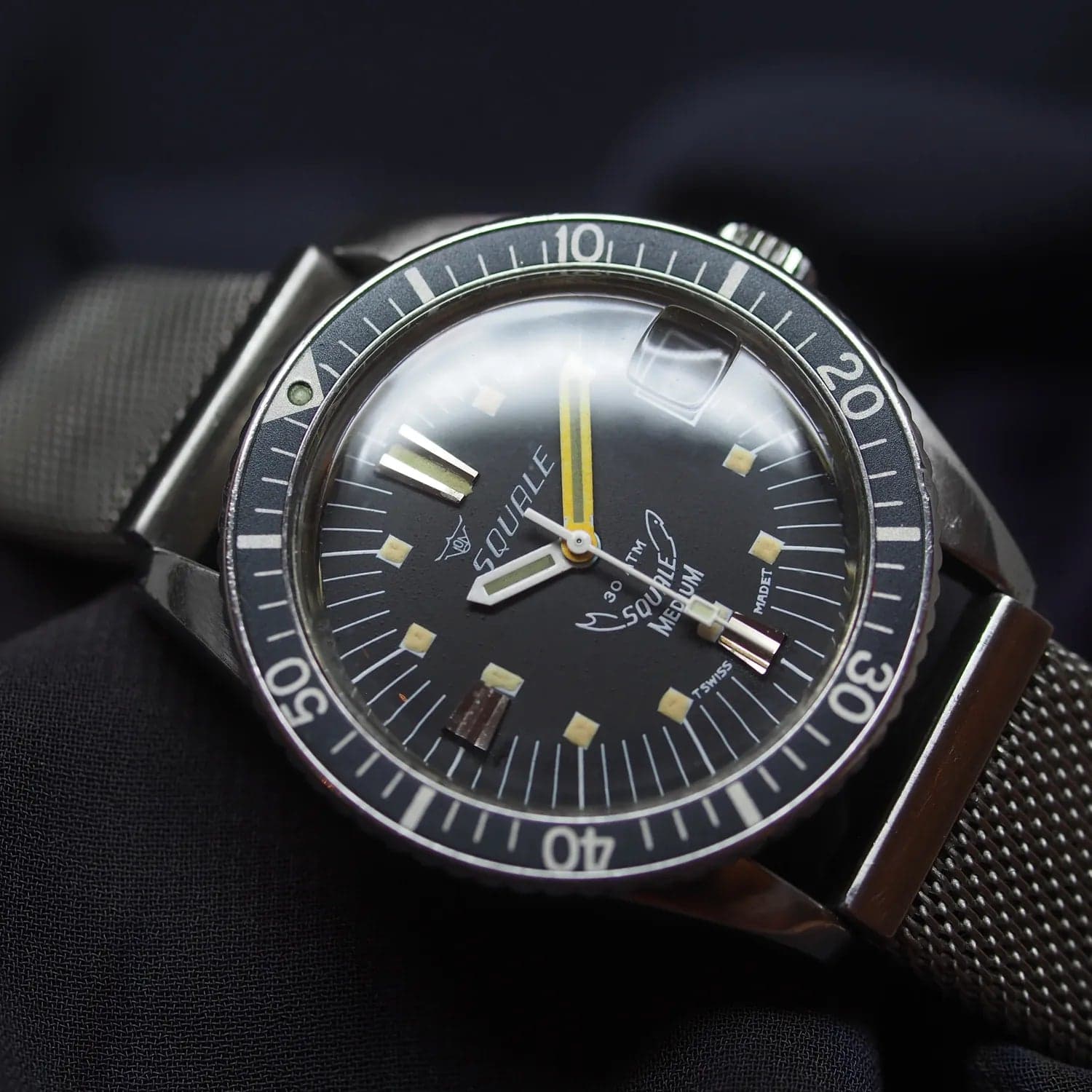 Squale Medium 30ATM, 1515, Men’s Diving Vintage Watch, 1980